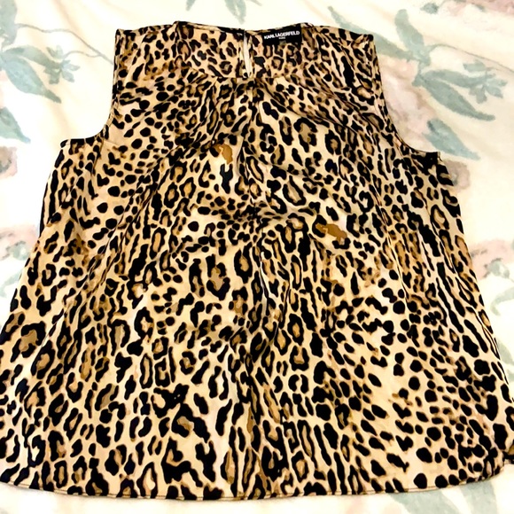 Karl Lagerfeld leopard blouse - Picture 5 of 7